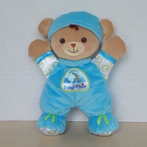 Fisher Price Brilliant Basics Baby's First Teddy Bear 2008 Lovey Plush Rattle